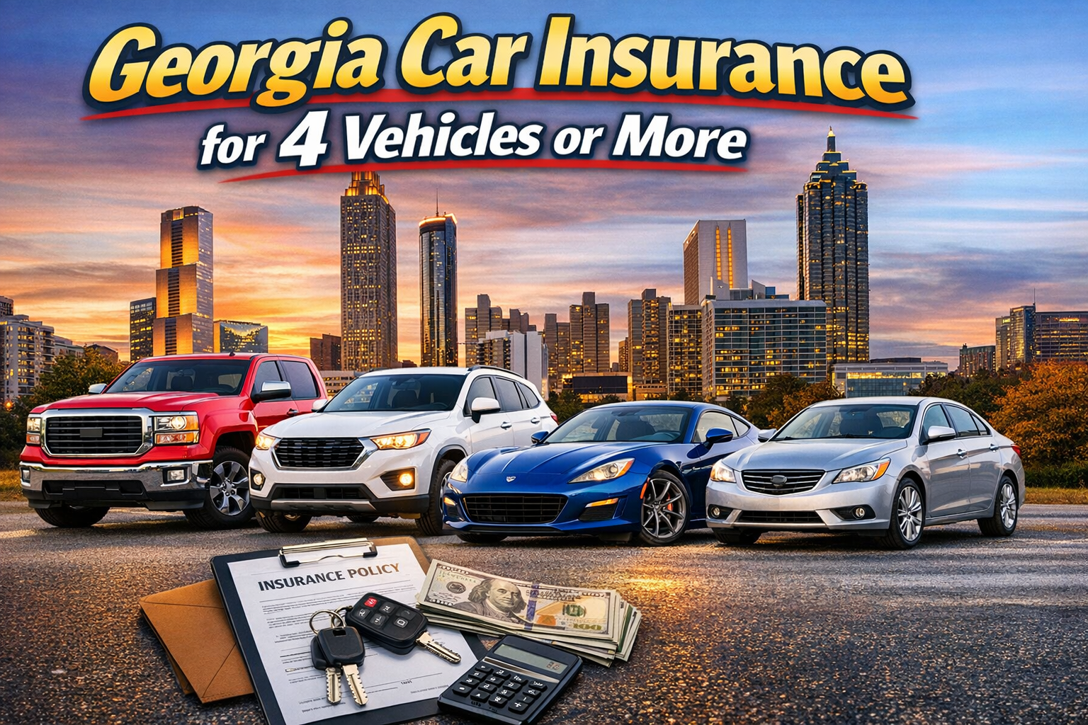 Georgia Car Insurance for 4 Vehicles