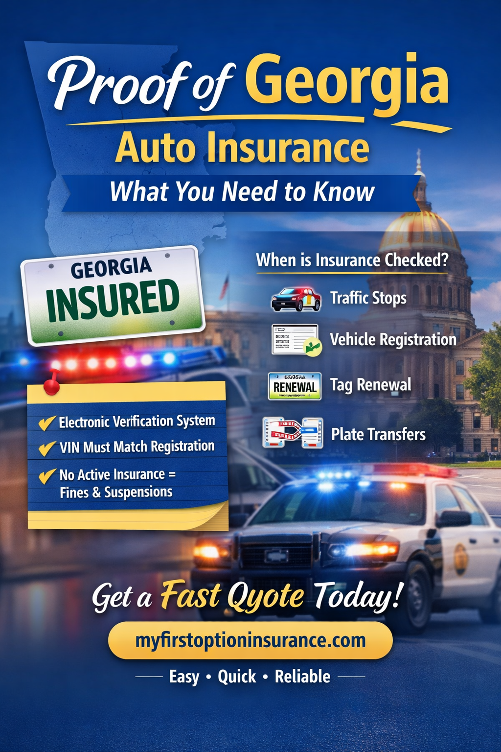 Proof of Georgia Auto Insurance